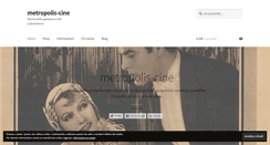 Desktop Screenshot of metropolis-cine.com